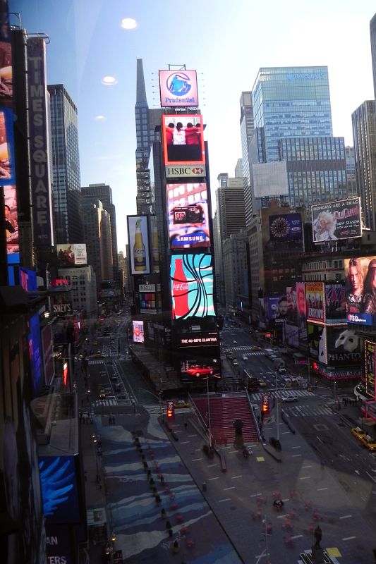 New York City Times Square 11D View North To 2 Times Square And The Red Stairs From The Marriott Hotel